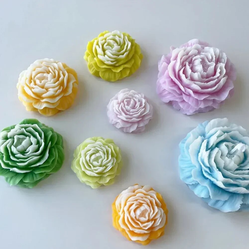 Soap Making Business - ثلاثية الأبعاد الفاوانيا شمعة قالب من