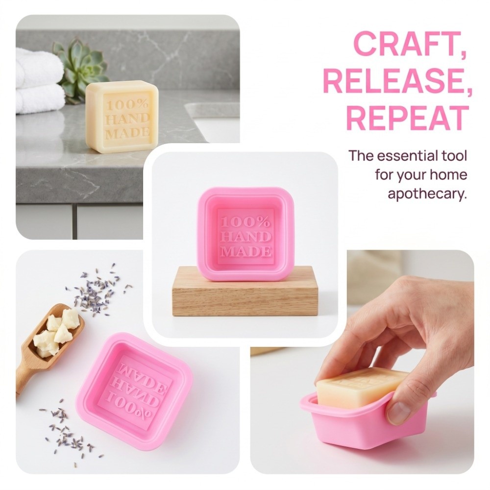 25 قطعة قالب صابون سيليكون قاب - مراجعة Soap Making Easy وسعره