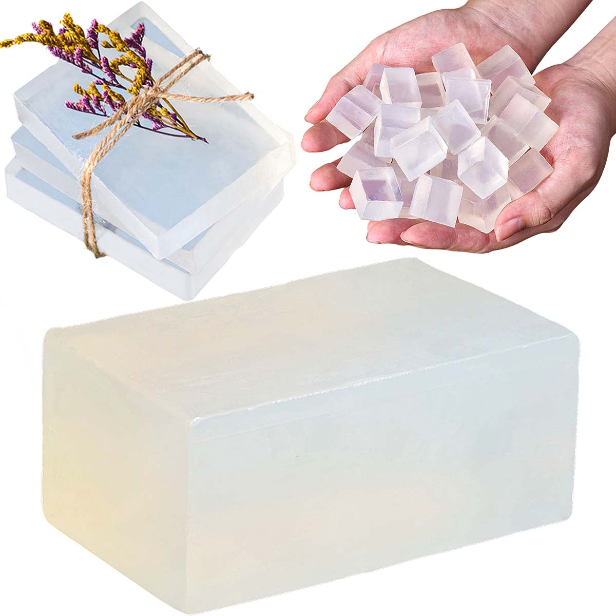 قاعدة صابون الجلسرين الأبيض ال - مراجعة Soap Making Glycerin Base وسعره
