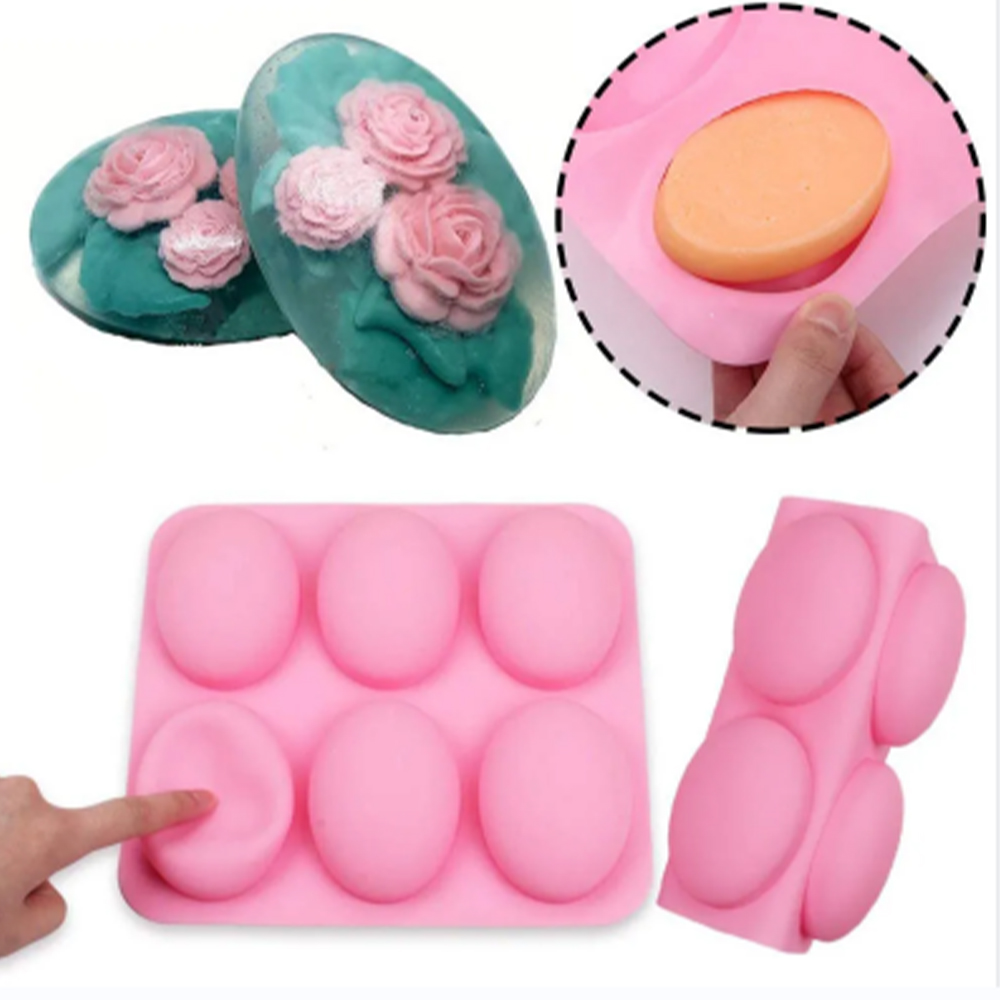 6 تجاويف قالب صابون سيليكون بي - مراجعة Soap Making Easy وسعره