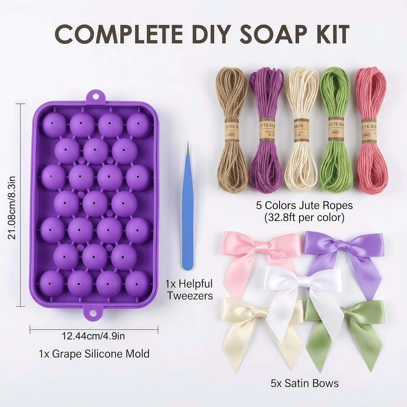 قالب صابون على شكل عنب سهل الف - مراجعة Soap Making Easy وسعره